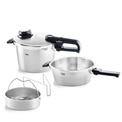 Fissler Vitavit Premium Mat Düdüklü Tencere 4,5+2,5 LT - 1